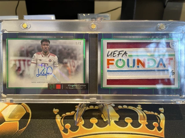 Kingsley Coman autograph and patch Book card from the Museum Collection 1/1