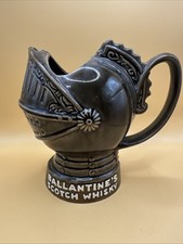 Ballantine's Scotch Whisky Knight Pub Bar Water Jug Pitcher Ceramic Whiskey Mug