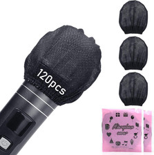 120Pcs 60 Pairs Mic Covers Disposable Non-Woven, Individually Wrapped Mic Cove