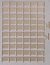 Scala Z Recinzione Nuovo 10 Confezione Legno Ringhiere Kit 1:220 Modelli Treno