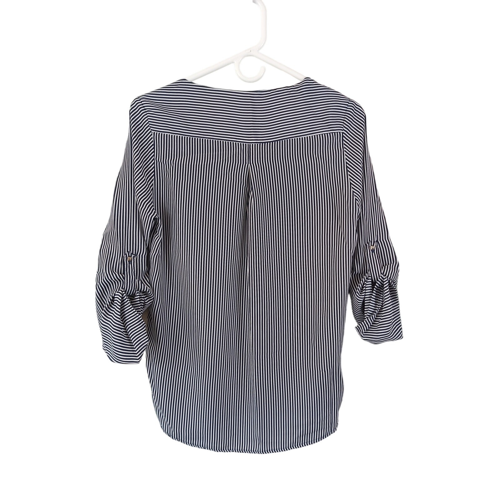 Zara Basic Womens Size Small Basic Striped Baloon… - image 2