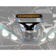 WEISEN For Yamaha YXZ1000R Front Hood LED Light Bar pod light Mounts 2019-2025