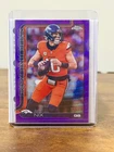 2025 Topps Chrome Football Bo Nix Purple Raywave Refractor /75 Broncos