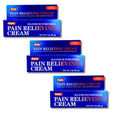Rugby Pain Relieving Cream - 3 oz | Compare to Thera-Gesic (2-2027) 3 Pack