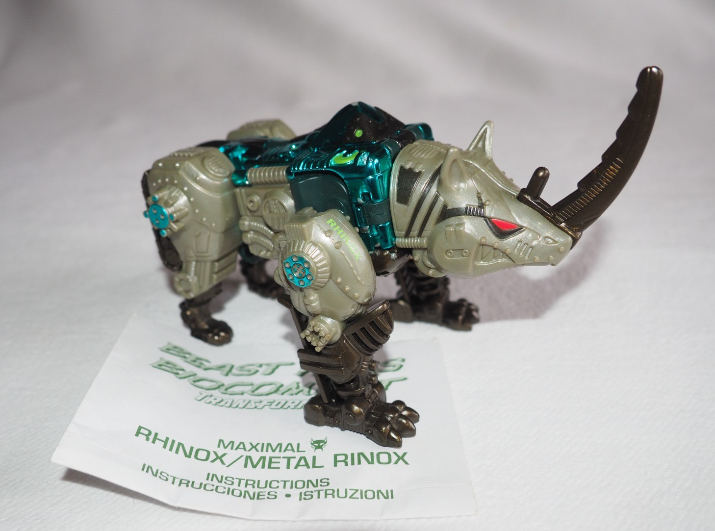 Transformers Beast Wars Rhinox Transmetal 100% Complete C-8.5