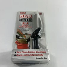 Clever Cutter 2-in-1 Knife Cutting Board/Scissors - As Seen on TV- NEW & SEALED!