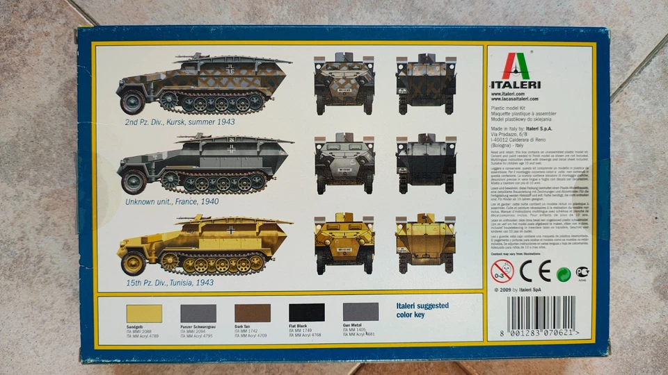 ✅ITALERI 7062 - Scala 1 : 72 SD.KFZ 251/7 PIONIERPANZERWAGEN - Immagine 2 di 4