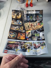 LEGO Bionicle Technic Tahu 8534 Cmp Canister W/ Manual/Disc/Poster  2001