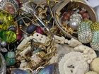 Vintage & Mod Some Signed Costume Jewelry Lot Small Priority Box FULL #142