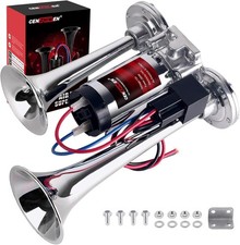 Air Horn for Car/Trucks, 150Db Super Loud Train Horn,With All-In-One 12V Air Com