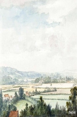 Beautiful Countryside Watercolor Art Poster   - 24x36  RARE Reprint   