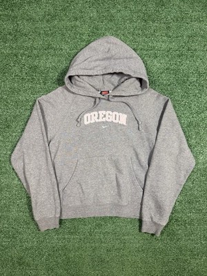 University of Oregon Pink Nike Center Swoosh Grey Hoodie Woman s S Rare