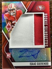 Isaac Guerendo 2024 Phoenix Rookie Silhouettes Red Jersey Patch Auto! 6/99!