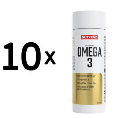 10 x Nutrend Omega 3 - 60 caps (149,92 EUR/kg)