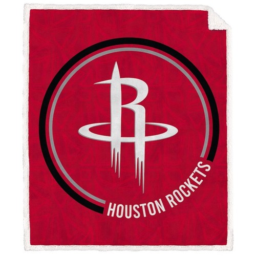 NBA Houston Rockets 60" x 70" Doodle Circle Royal Plush Sherpa Blanket $39.99 - Picture 2 of 4