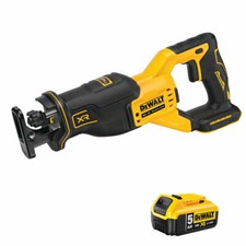 Dewalt DCS382N 18V XR Li-ion Brushless Reciprocating Saw with 1 x 5.0Ah Battery