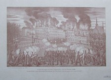 GROßER KAMPF BEI DER JÄGERZEILE AM 28. OCTOBER Revolution 1848 Faksimile