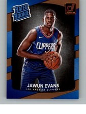 2017-18 Donruss Jawun Evans 162  RC, RR  Los Angeles Clippers