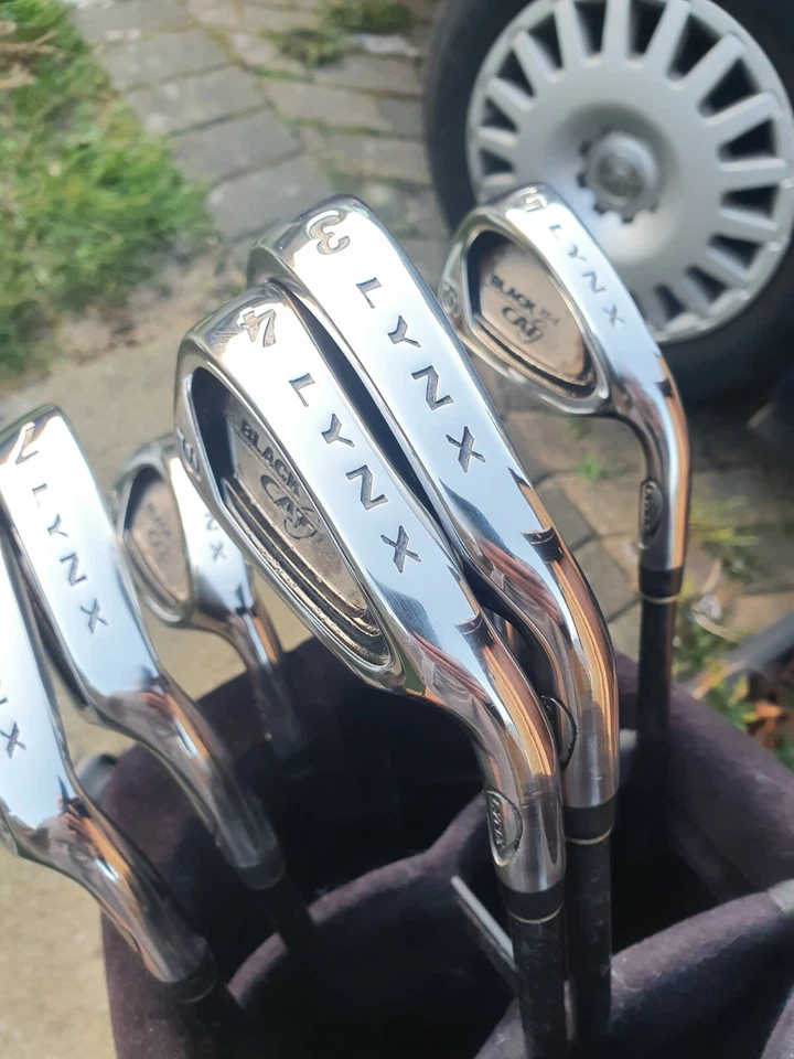 GENTS RIGHT HAND LYNX BLACK CAT 15•5 IRONS REFURBISHED - Image 4 of 4