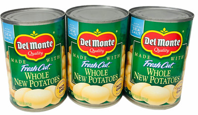 Del Monte Fresh Cut Whole New Potatoes 14.5 oz ( 3 Cans )