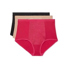 Warners Blissful Benefits Tummy-Smoothing Comfort Microfiber Brief 3 Pack