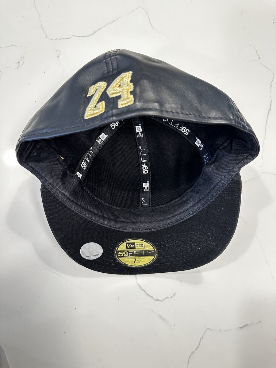 LOS ANGELES LAKERS KOBE BRYANT Black Mamba Gold plated Leather New