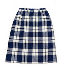 Authentic Vintage 1970s Plaid Skirt 