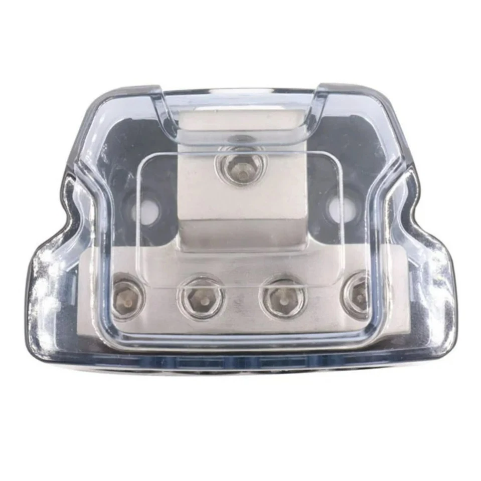 2 PACK 4 Way Distribution Block 0-4 AWG In, 4-10 AWG Out for Power or Ground - Image 4 of 4