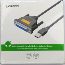 UGREEN USB to DB25 Parallel Printer Adapter Cable Male to Female 6ft 20224