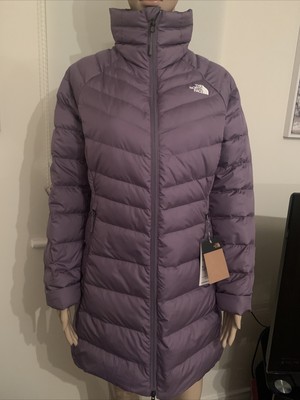 north face long quilted coat