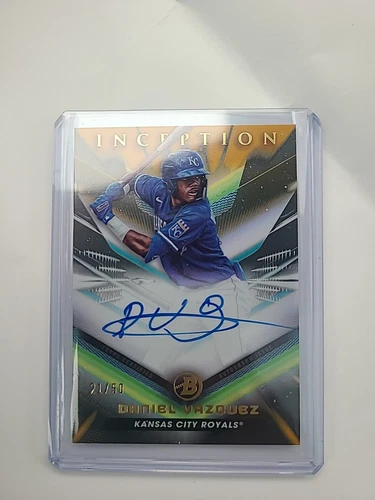 2023 Bowman Inception Daniel Vazquez Auto Gold SP 45/50 Royals Prospect 💎💎💎