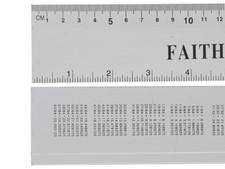 Faithfull FAIRULE300 Aluminium Rule 300mm / 12in |