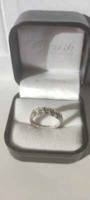 Pre-owned 5-diamant white gold 14 carat - Bild 1 von 4