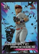 2019 Nolan Gorman Bowmans Platinum Baseball Silver Prismatic Prodigies PPP-8
