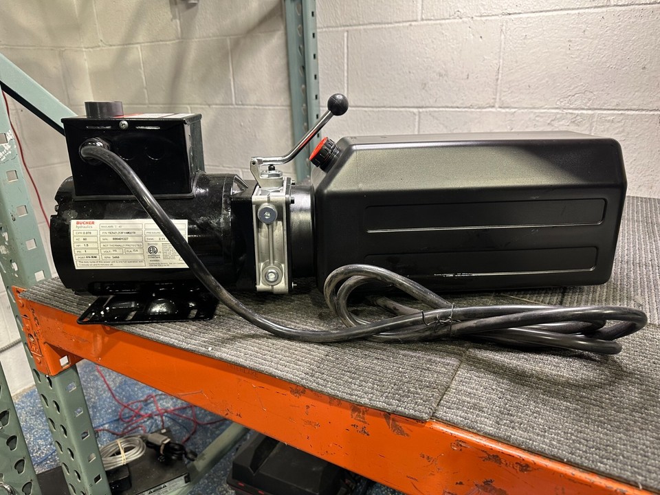 BUCHER Hydraulic Power Unit 115V, 1.5hp, 3450 RPM (DENTED) *LOCAL