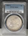 1881-S Morgan Silver Dollar PCGS MS64 (779)