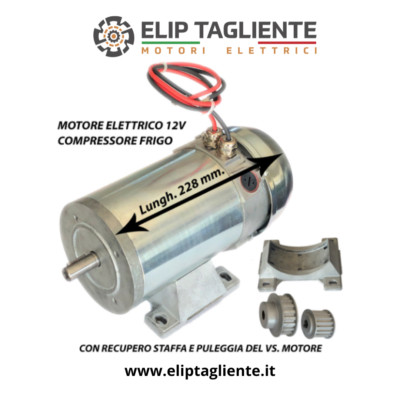 ZANOTTI EUROFRIGO THERMO KING MOTORE ELETTRICO REFRIGERAZIONE 12V 470W 1600RPM 