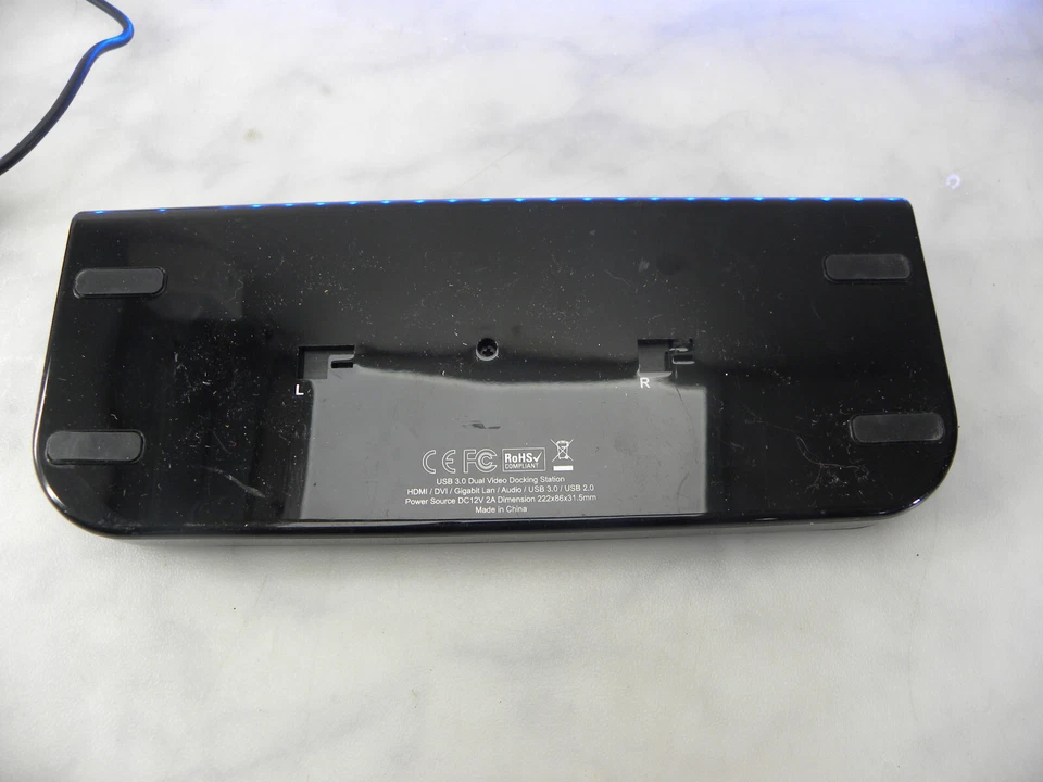 Estación de acoplamiento WAVLINK USB 3.0 monitor doble con DVI/HDMI/VGA UK P&P #47 GRATIS Foto 3 de 4