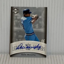 2005 Upper Deck League Leaders # LL-DM Dale Murphy Auto Autographed Card