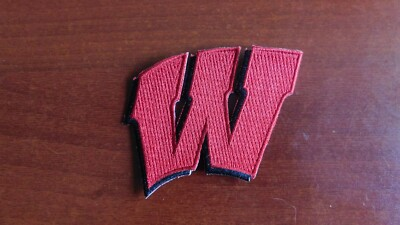 #ad Wisconsin Badgers 3”X3” Iron On Embroidered Patch FREE Shipping $6.99