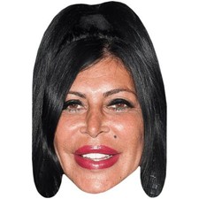 Angela Raiola Lipstick Celebrity Mask, Flat Card Face, Fancy Dress Mask