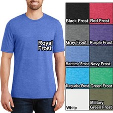 Mens Tri Blend Crew Neck T Shirt Athletic Fit XS, S, M, L, XL, 2XL, 3XL, 4XL NEW