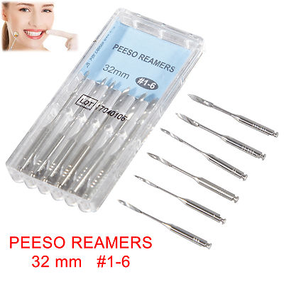 Sale PEESO REAMERS Drill Files 32mm #1-6 for Endodontic Root Canal Instrument