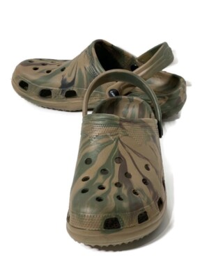 CAMO Croc Style Camouflage Garden Pool Slip On Rubber Shoes