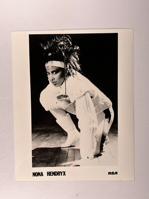 Nona Hendryx Photo Original Black And White RCA Press Promotion Circa 1980s