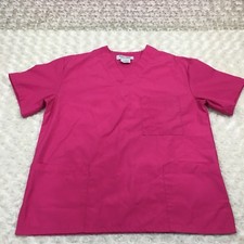 M M Womens Scrub Top Size XS Nurse CNA Three Pockets Short Sleeve LQ4359