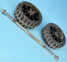 Tonka Snorkel Fire Truck Wheels Tires Axle Hubcaps Assembly Orig VTG Replacement