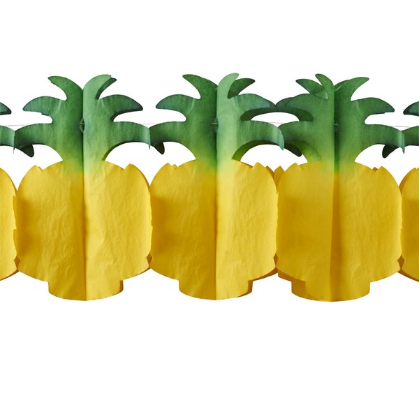 Rice: Ananas-Girlande Aus Papier, 3,5 M LäNge, Partygirlande, Deko Geburtstag-image