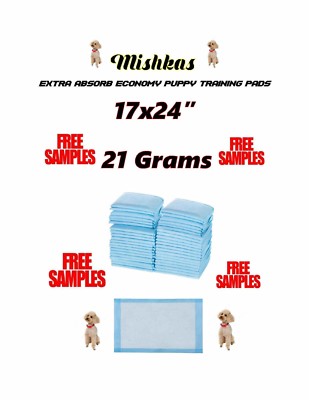 300ct SUPER Economy XTRA ABSORB 17x24'' Puppy Training Pads 21 gr Use Em Twice!