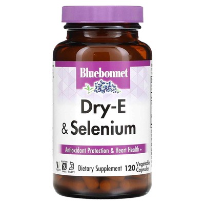 2 X Bluebonnet Nutrition, Dry-E & Selenium, 120 Vegetable Capsules
